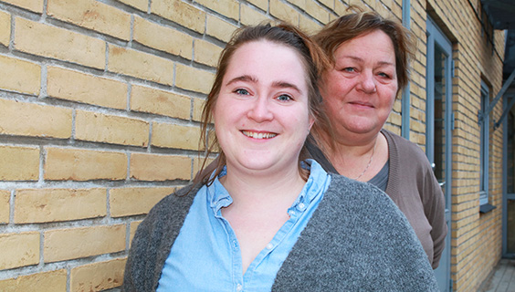 Lotte Berthelsen og Liselotte Kjærup-Nielsen - begge medlemmer i FOA Nordjylland, men for en tid ansat af Forbundet.